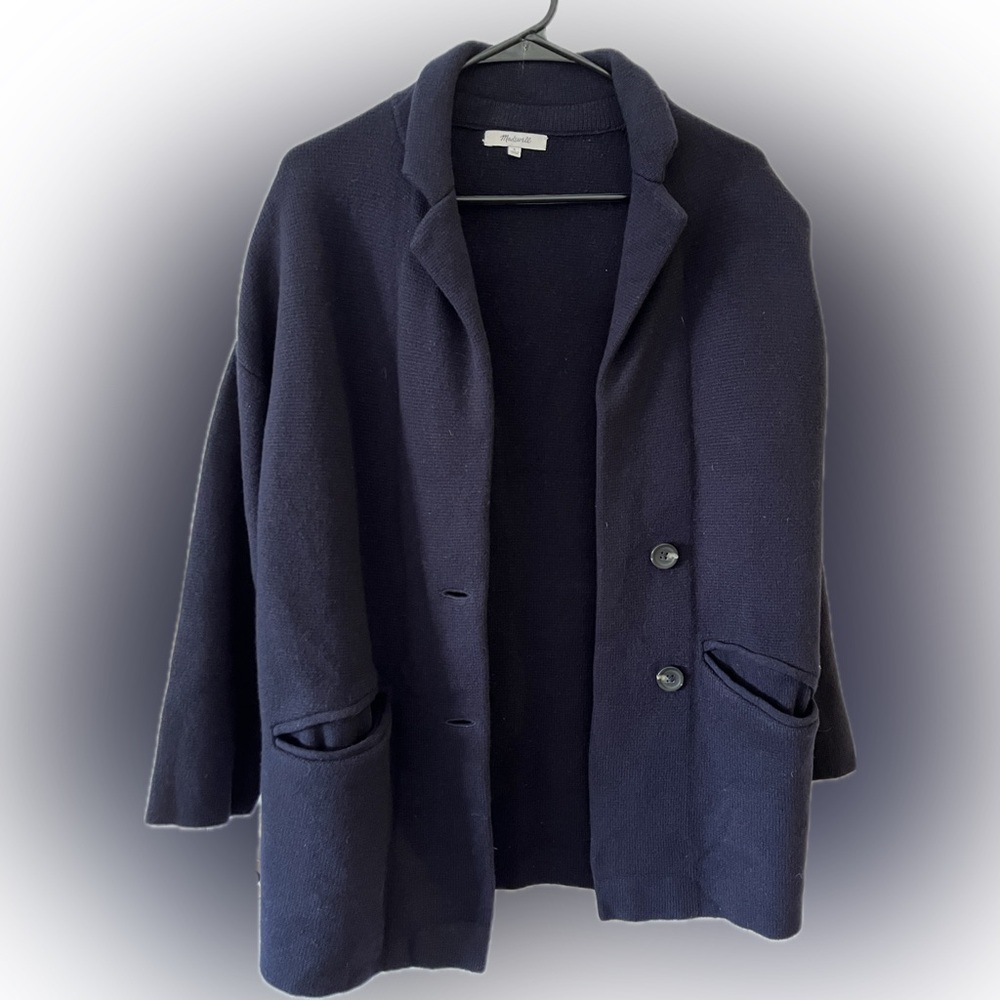 Madewell 100% Merino Wool Sweater Jacket